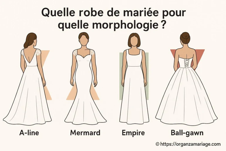Quelle robe de mariée choisir selon votre morphologie ?