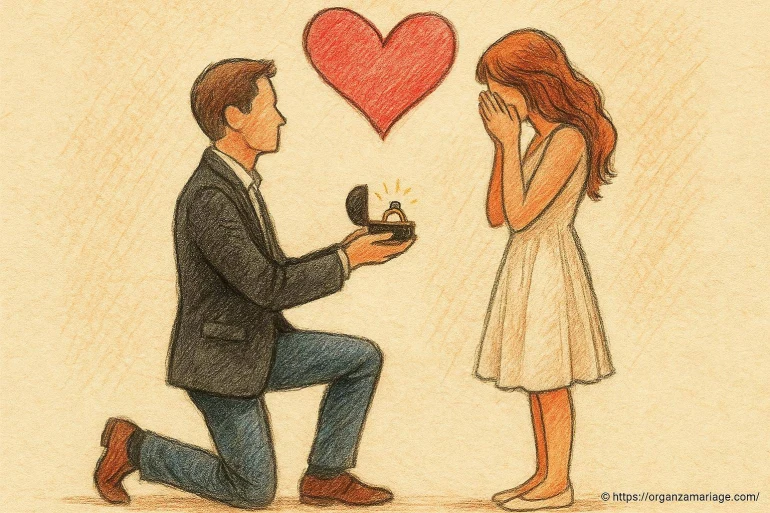 Homme qui demande en mariage : quel dessin et quelle symbolique choisir ?