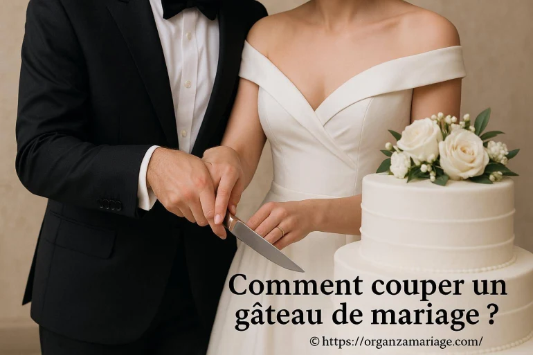 Comment couper un gâteau de mariage sans stress et avec élégance ?