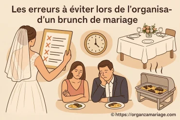 Les erreurs à éviter lors de l'organisation d'un brunch de mariage