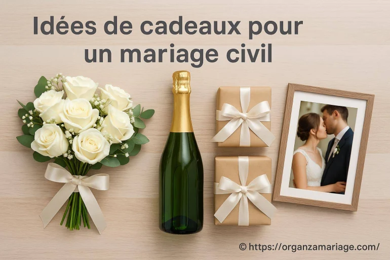 Idées de cadeaux pour un mariage civil : comment choisir le présent idéal ?
