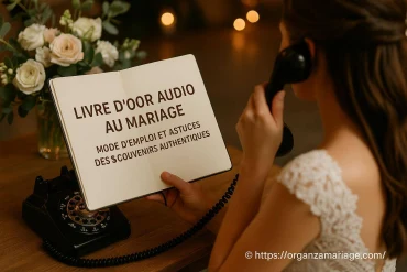 Livre d'or audio au mariage : comment créer des souvenirs authentiques et inoubliables