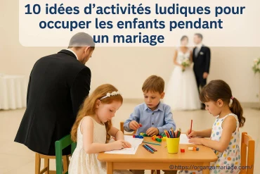 10 idées d’activités ludiques pour occuper les enfants pendant un mariage