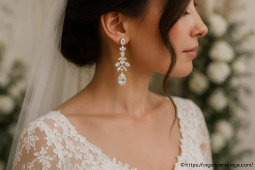 Boucles d'oreilles pendantes pour mariage : quelles inspirations choisir ?