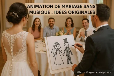 Animation de mariage sans musique : quelles idées originales pour divertir vos invités ?