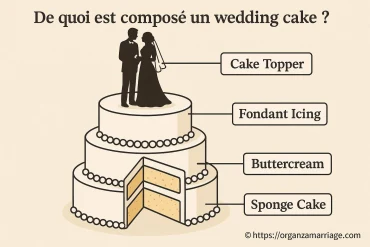 De quoi est composé un wedding cake ?