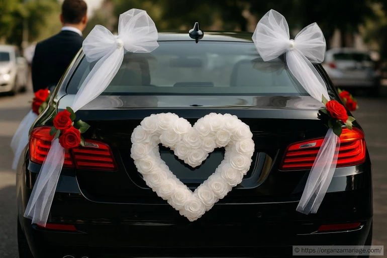 Idées de décoration pour les voitures du cortège de mariage