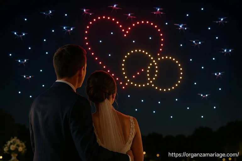 Trouver un spectacle de drone pas cher pour son mariage : comment faire ?