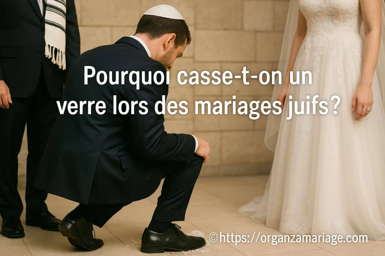 Pourquoi casse-t-on un verre lors des mariages juifs ?