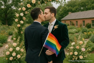 Mariage lgbtq inspiré d'un jardin à elawa farm