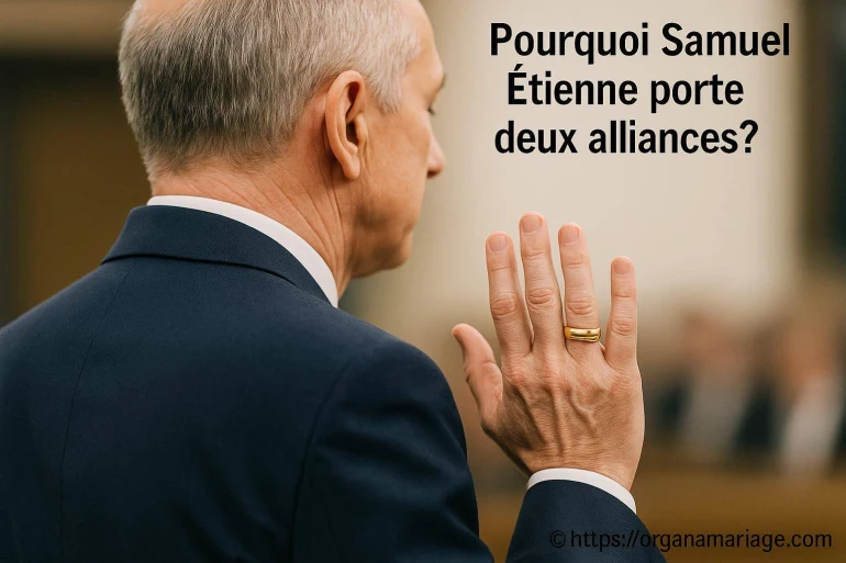 Pourquoi Samuel Étienne porte-t-il deux alliances ?