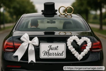 Décoration de voiture de mariage sans fleurs : quelles alternatives créatives choisir