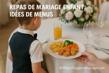 Repas de mariage enfant : idées de menus adaptés et gourmands