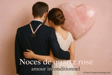 Noces de quartz rose : célébrer l'amour inconditionnel au mariage