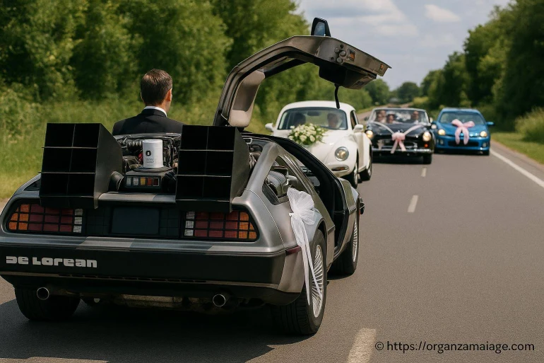 Idées originales pour un cortège de voitures de mariage inoubliable