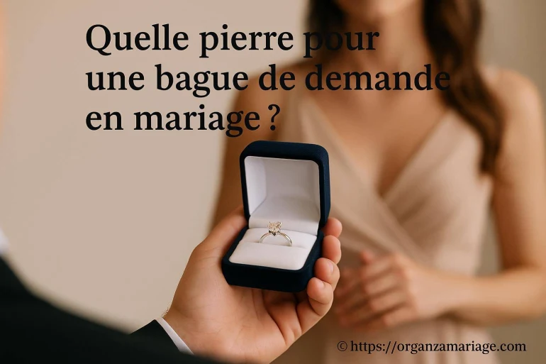 Quelle pierre choisir pour une bague de demande en mariage ?
