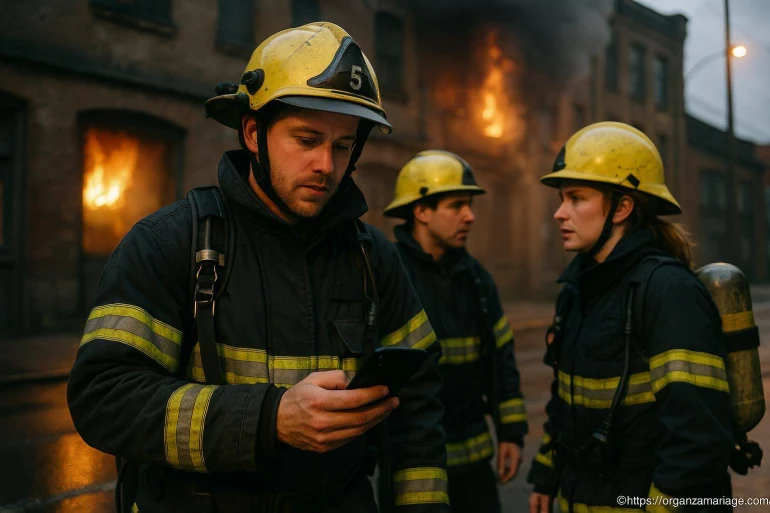 Pompiers en intervention lors d un incendie