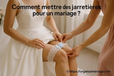 Comment mettre des jarretières pour un mariage étape par étape ?