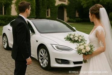 Voiture de luxe électrique pour mariage : allier écologie et prestige