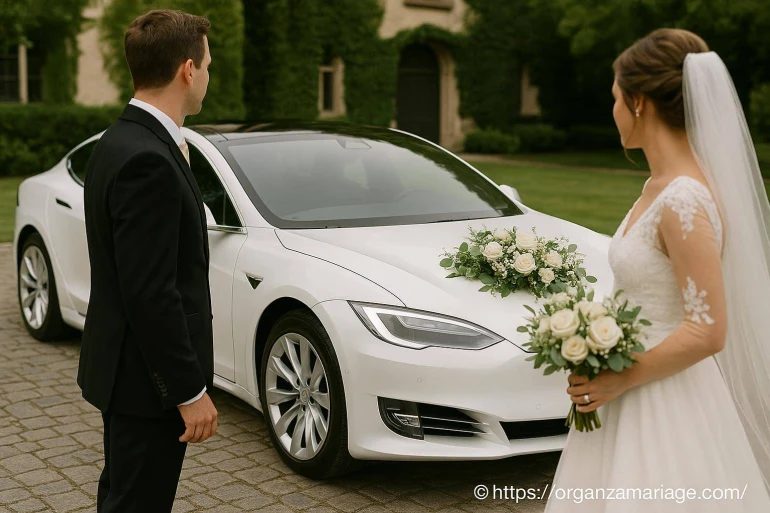 Voiture de luxe électrique pour mariage : allier écologie et prestige