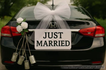 Décoration de voiture de mariage « just married » : comment la réussir ?