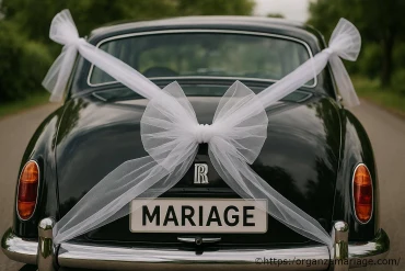 Décoration de voiture de mariage avec du tulle : idées et conseils pratiques