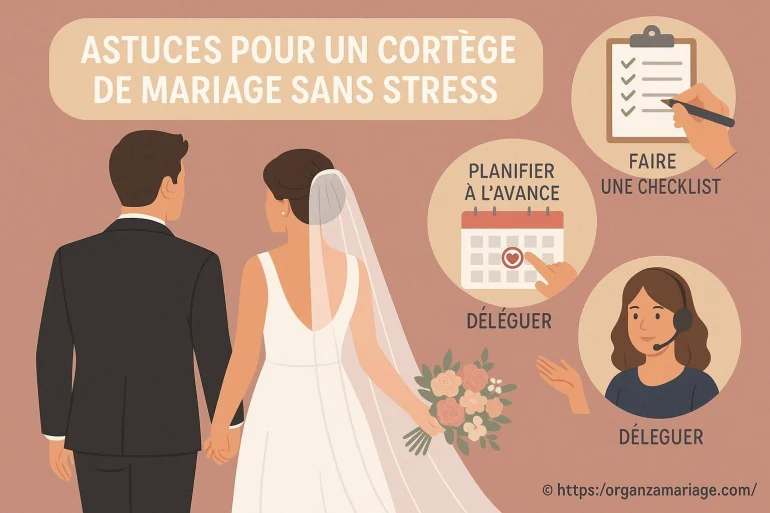 Astuces pour un cortège de mariage sans stress : comment s’organiser facilement