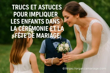Trucs et astuces pour impliquer les enfants dans la cérémonie et la fête de mariage