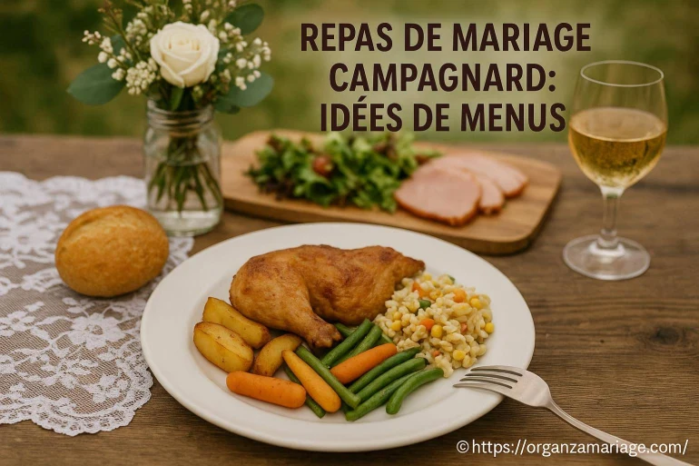 Repas de mariage campagnard : idées de menus pour un jour unique