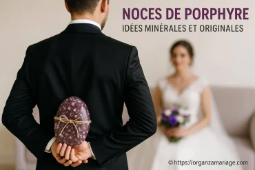 Noces de porphyre : idées minérales et originales pour célébrer votre amour