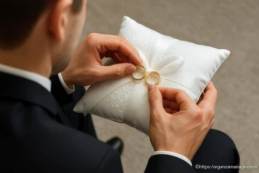 Comment mettre des alliances sur un coussin pour un mariage réussi ?