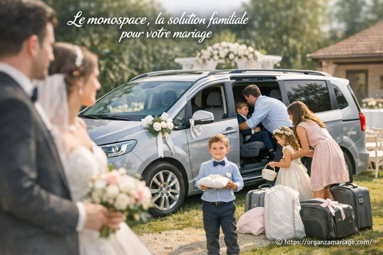Le monospace, la solution idéale pour un mariage en famille
