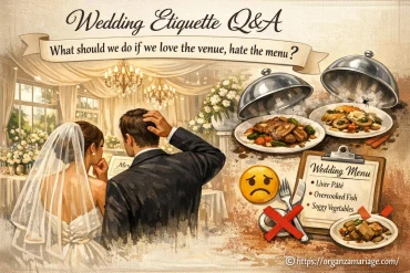 Que faire si on aime le lieu mais pas le menu du mariage