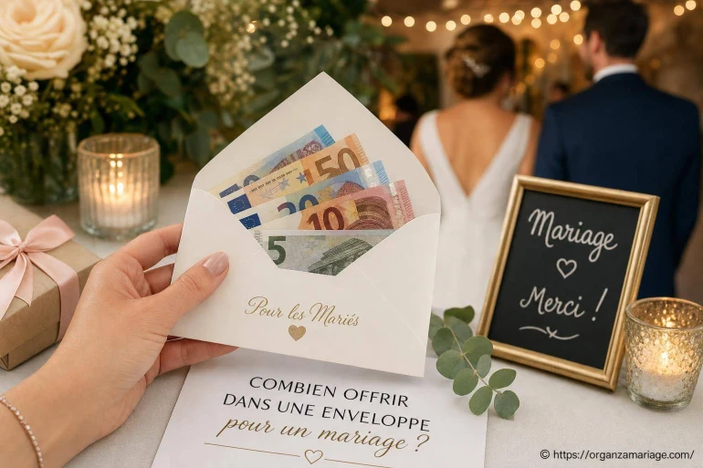 Combien offrir dans une enveloppe pour un mariage ?