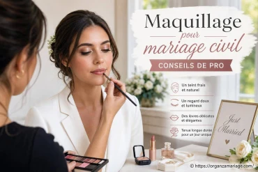 Maquillage pour mariage civil : conseils de pro pour un look élégant
