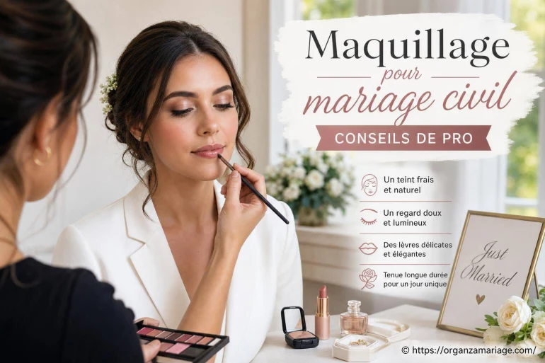 Maquillage pour mariage civil : conseils de pro pour un look élégant