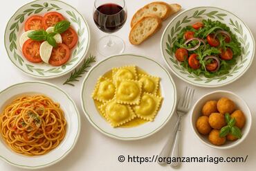 Menu repas mariage italien : saveurs authentiques et recettes incontournables