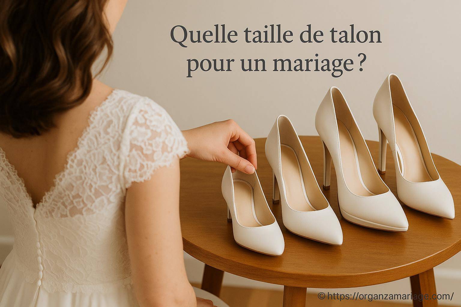 Quelle taille de talon choisir pour un mariage ?