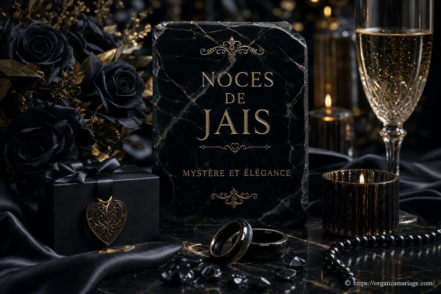 Noces de jais : célébrer 10 ans de mariage avec mystère et élégance