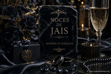 Noces de jais : célébrer 10 ans de mariage avec mystère et élégance
