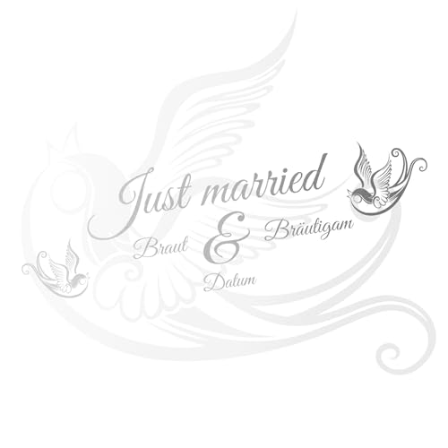 Just Married Film autocollant pour voiture de mariage sticke