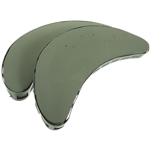 UKCOCO 2pcs Décorations de Voiture de Mariage avec Ventouses de Fixation en Plastique Vert, Mousse Légère et Facile à Transporter pour Compositions Florales et Proposition