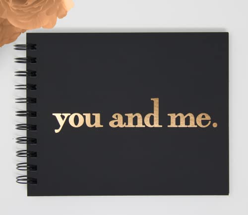 Album photo You and Me pour album de mariage. Feuille dor ga