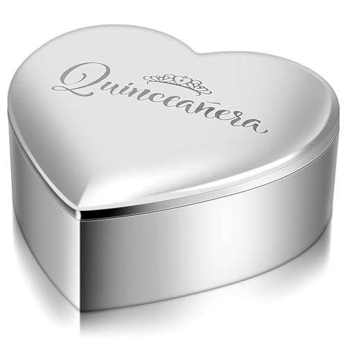 Chunful Boîte à souvenirs personnalisée en forme de cœur pou