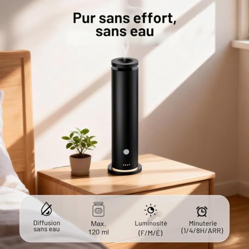 Diffuseur dHuiles Essentielles sans Eau, Starter Kit 5 Huile