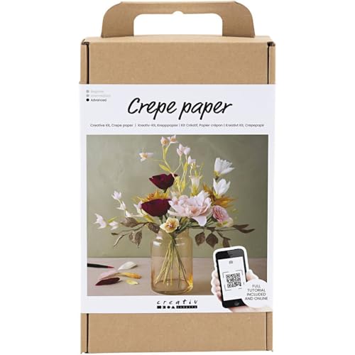 Creativ Company Creative Sets Crepe Paper Bouquet - for Crafting Beautiful Crepe Paper Decoration