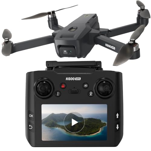 Drone GPS avec Caméra pour Adulte,Écran LCD HD 4.5 Drone Pro