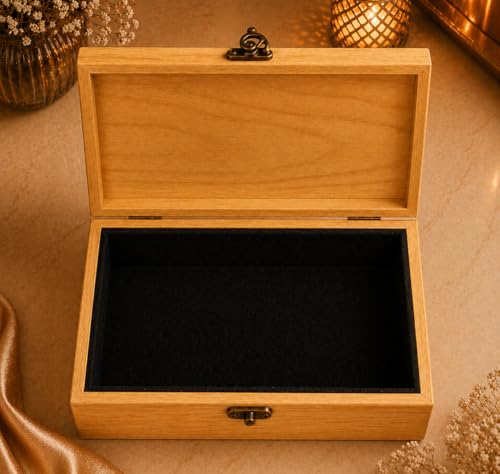 A-F LUXURY HANDICRAFTS Boîte à bijoux en bois personnalisée 