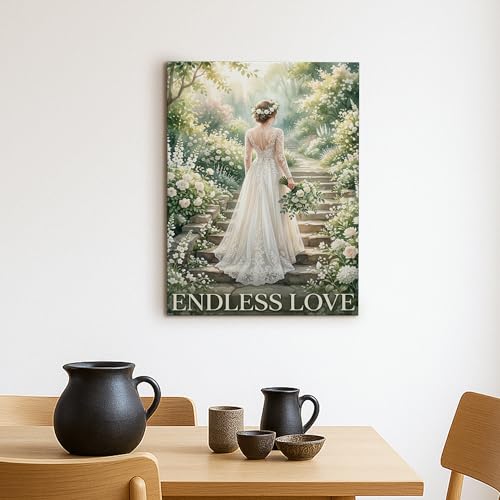 Toile murale « Happiness Wedding Season » pour salon, salle