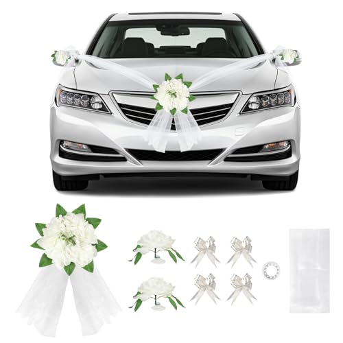 SUPAWAY Décoration de Voiture de Mariage, Kit Déco avec 1 Fl
